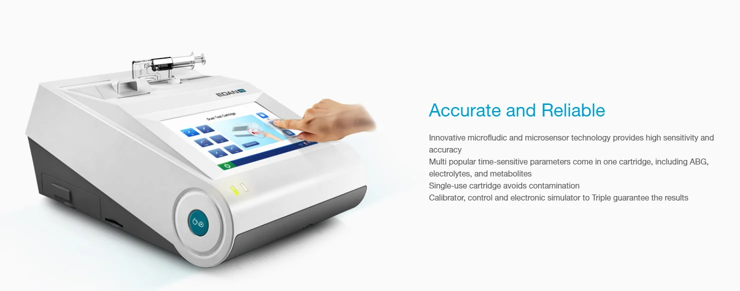 
Portable open system arterial blood gas analyzer machine Blood gas Analyzer edan i15 bg8 bg10 i15 edan blood gas analyzer price 