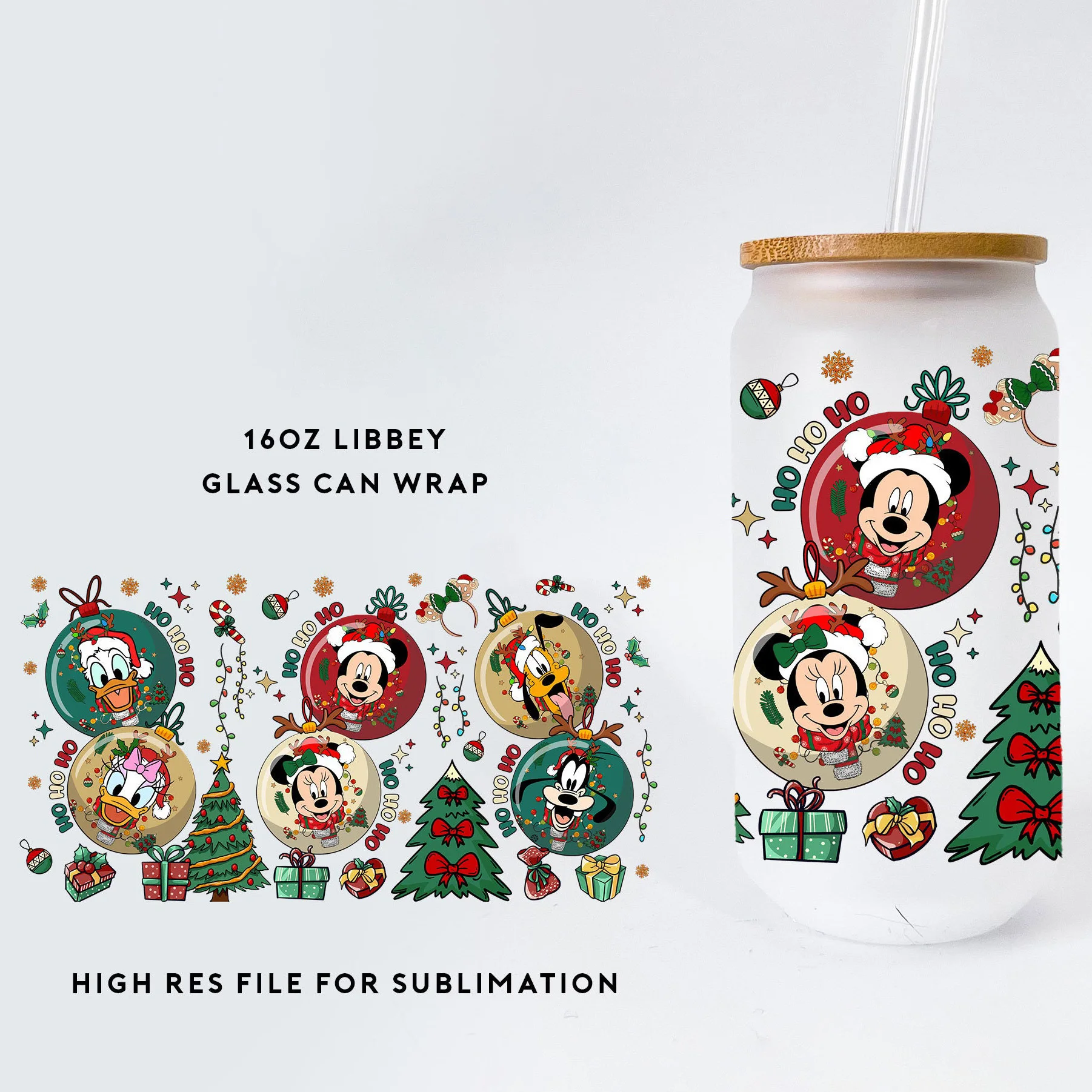 Ready To Transfer HKitty Transfer Wraps 3D UV Dtf Cup Wraps for 16oz Libbey Can Tumblers