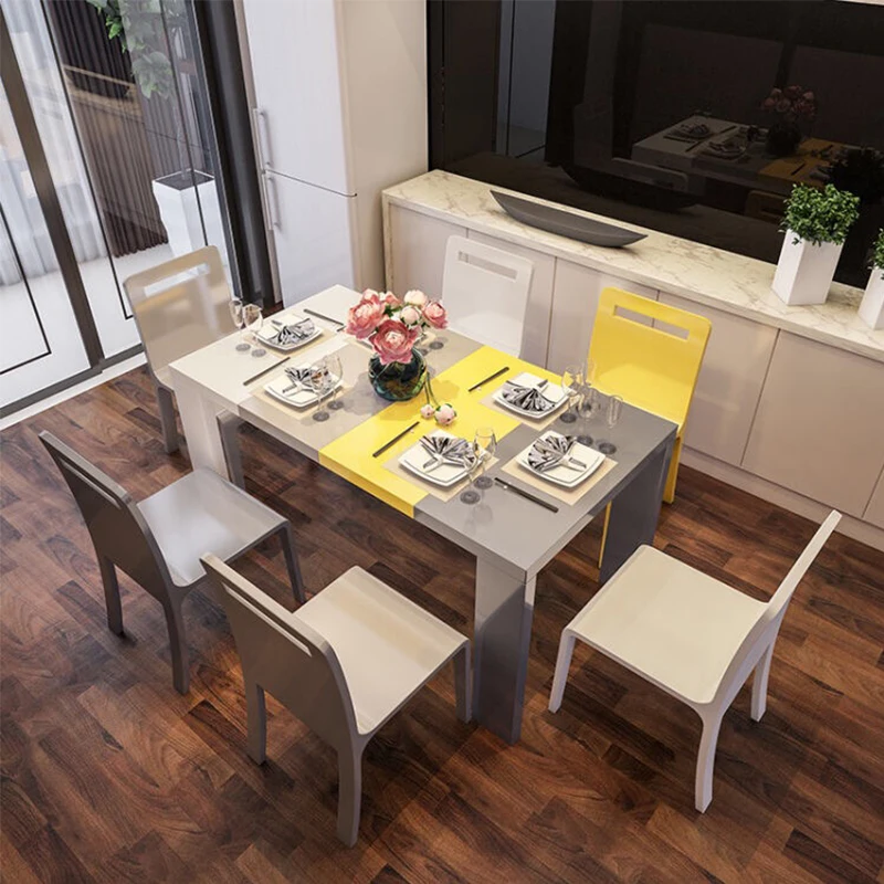 2023 New Marble Top And Metal Leg dinning furniture and cheap chairs home kitchen dining table set