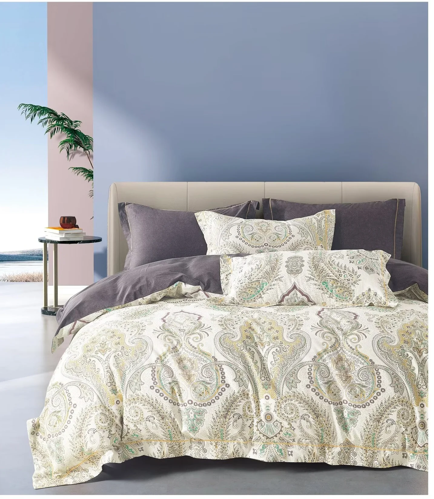 Home Textile Soft Felling Bedding Silk Embossed Jacquard Satin Fabric for Mattress Cover Upholstery Fabric Custom Woven Weft