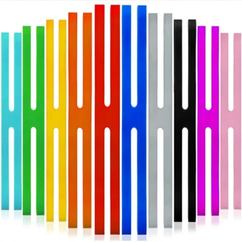 Custom Silicone Rubber Bands Assorted Colored Rubber Bands Elastic Rubber Wrapping Bands for Notebook Outdoor Gear Packing