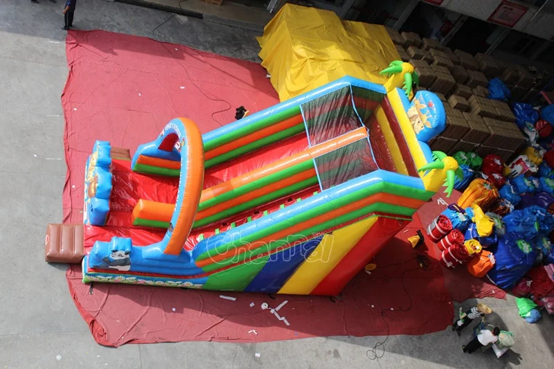 Надувная сухая горка для детей/гигантская надувная горка-батут