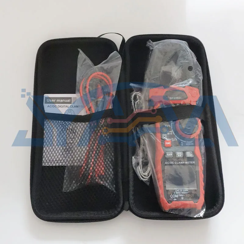 HT208D 1000A/1000V AC/DC Digital Clamp Meter True-RMS Multimeter Anto-Ranging Multi Tester Current Clamp