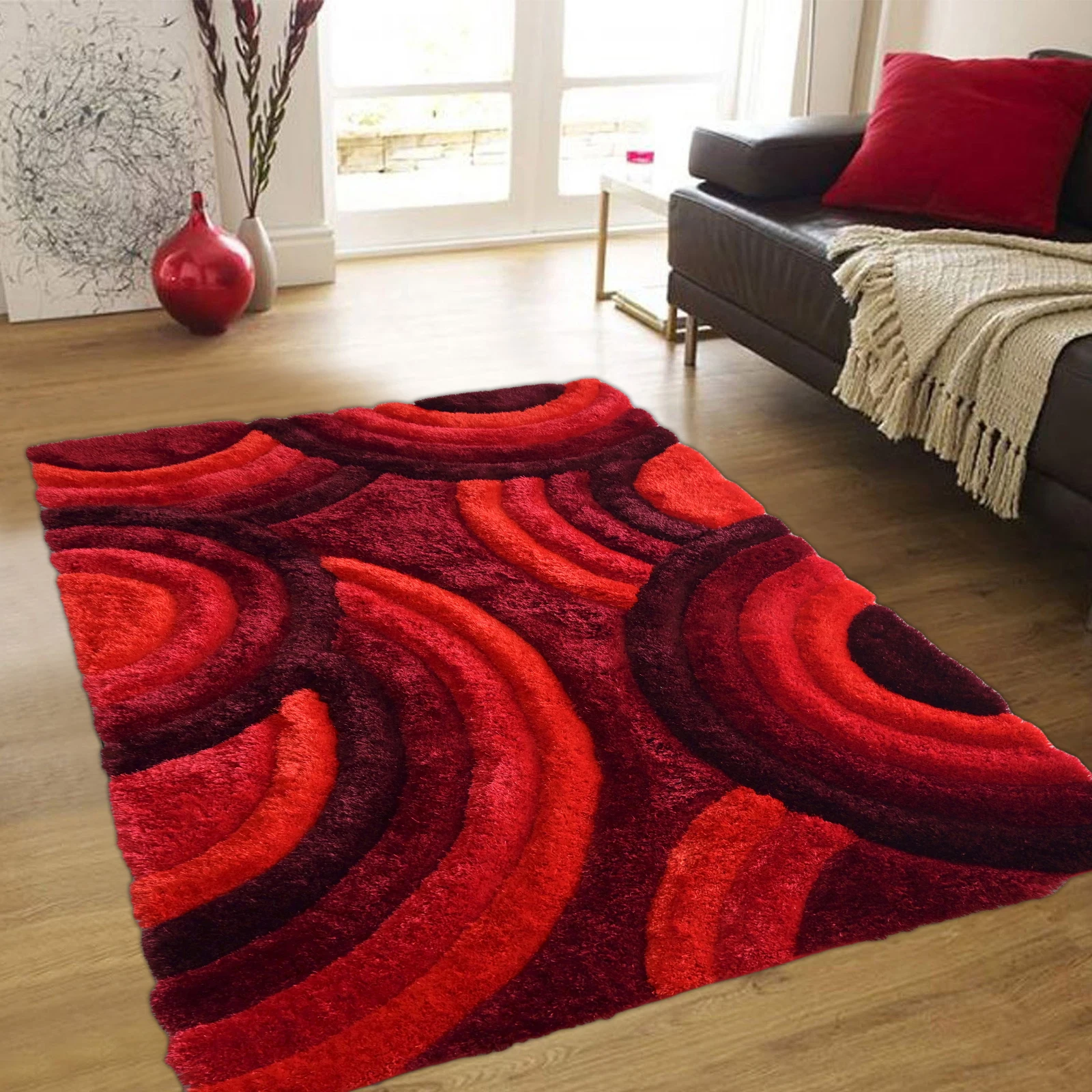 living room polyester 3D shaggy carpets home fluffy area rugs living room