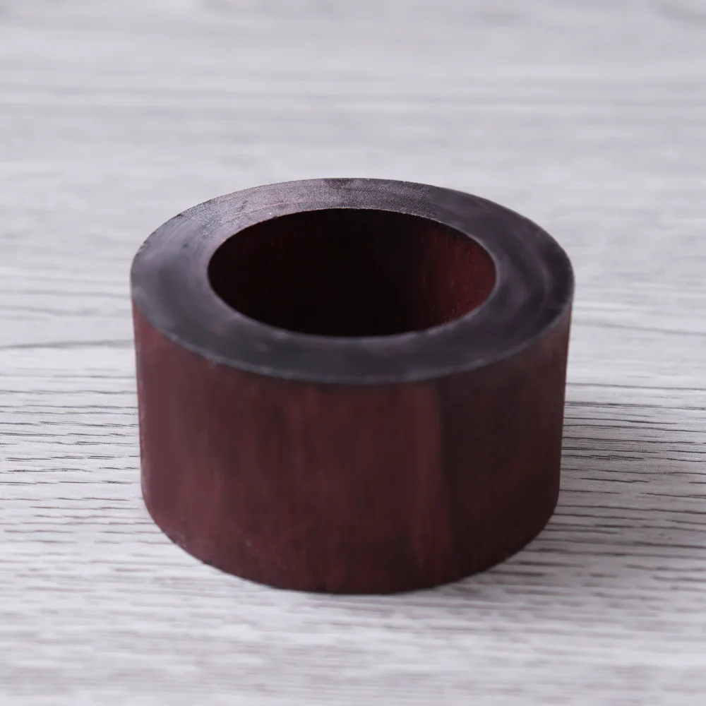 Brown Wood Ring Napkin Buckle Hand-painted Raw Wood Napkin Buckle Simple Wood Napkin Ring Fabric Ring