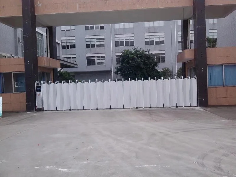 Заводская поставка, Автоматические выдвижные ворота, алюминиевый аккордеон, подъездные ворота