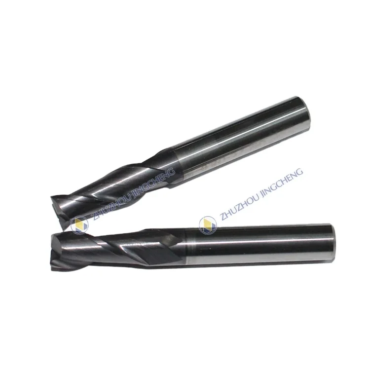 2 Flutes Solid Carbide End Mills HRC45 8x60mm Square End Mill For Milling Cutter