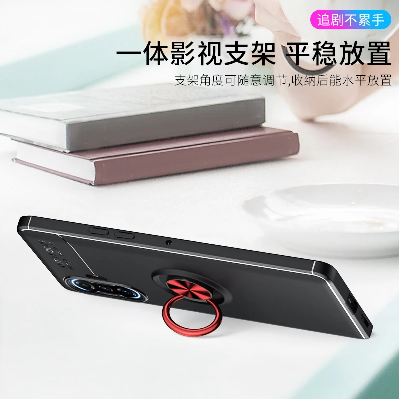 2021 New Model Magnetic Ring Phone Case For RedMi K40 TPU Case For RedMi K40 Gaming Cover