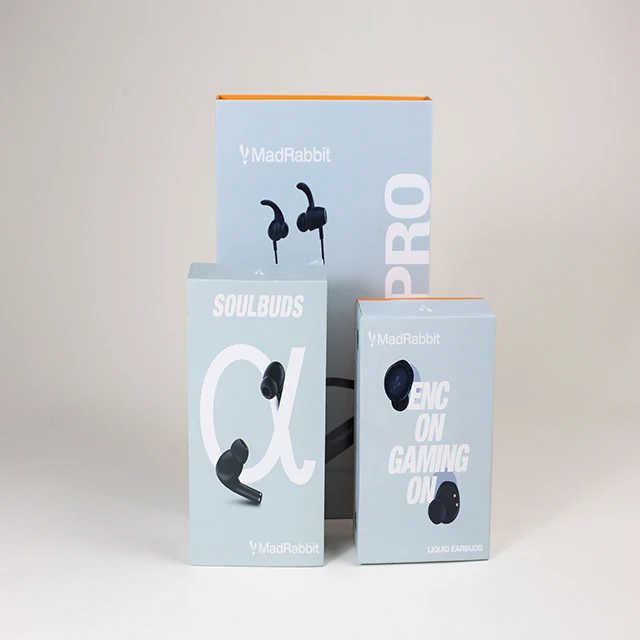 Custom logo Bluetooth Headsets Earphone Wireless Headsets Packing Boxes With Earphone Packaging Paper Box