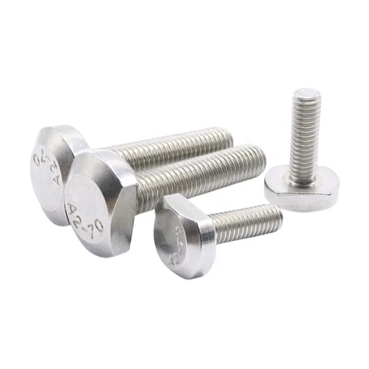 Hot Selling Hardware tools Bolts And Nuts gb/t 37 A2-70 Stainless Steel 304 T Slot Bolts GB37