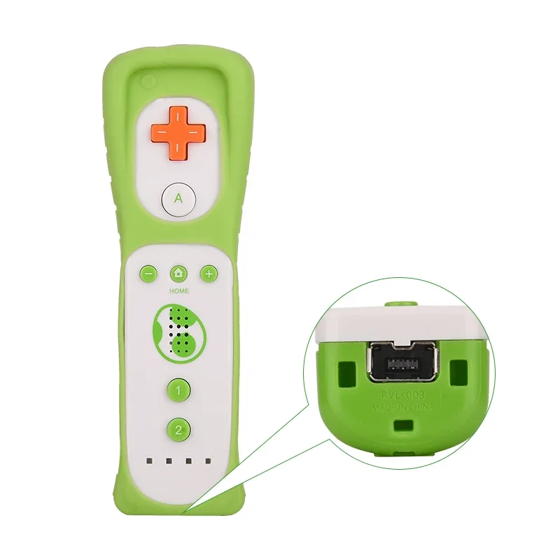 2 in 1 Remote Controller + Nunchuck Controller for Wii Console Wireless Gamepad with Motion Plus for Nintendo Wii Games Control
