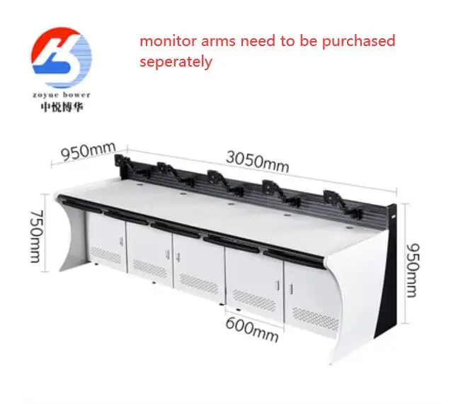 Manufacture custom furniture workstation ccc CCTV Center Control Monitoring Room Console