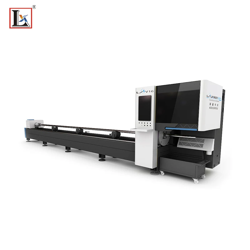 Cnc Metal Aluminum Ms Ss Carbon/ Mild /stainless Steel Rectangular Square Round Fiber Tube Pipe Laser Cutting Machine