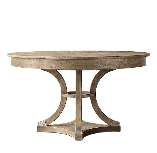 french reclaimed  elm oak  wood   rustic dining table designs