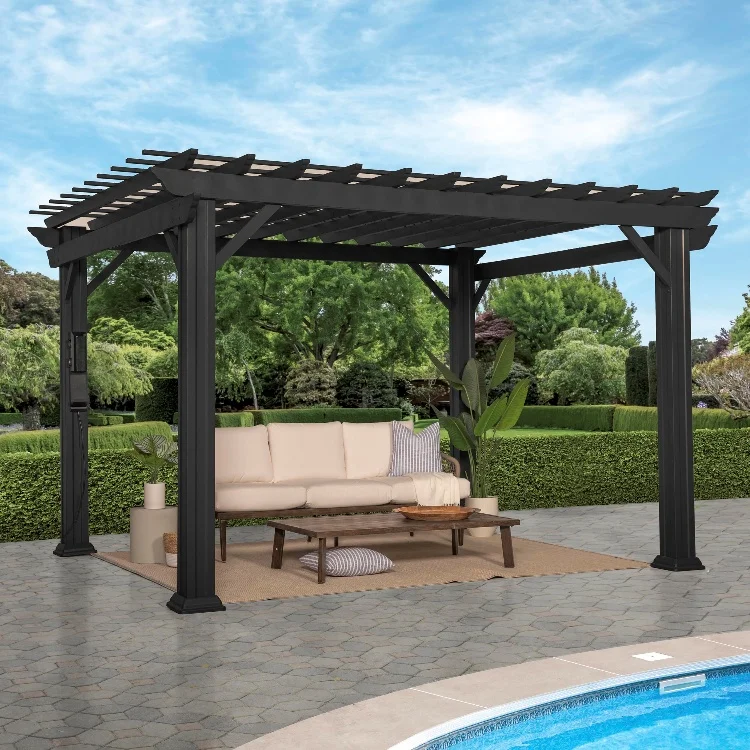 Good Selling Outdoor Modern Small Gazebos In Patio Durable Aluminum Pergola Shutters Price