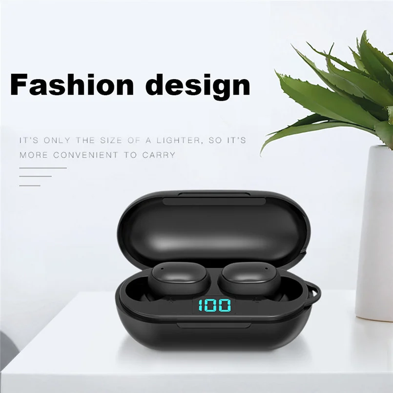  Оптовая продажа Amazon беспроводные наушники-вкладыши V5.0 IP4 водонепроницаемые