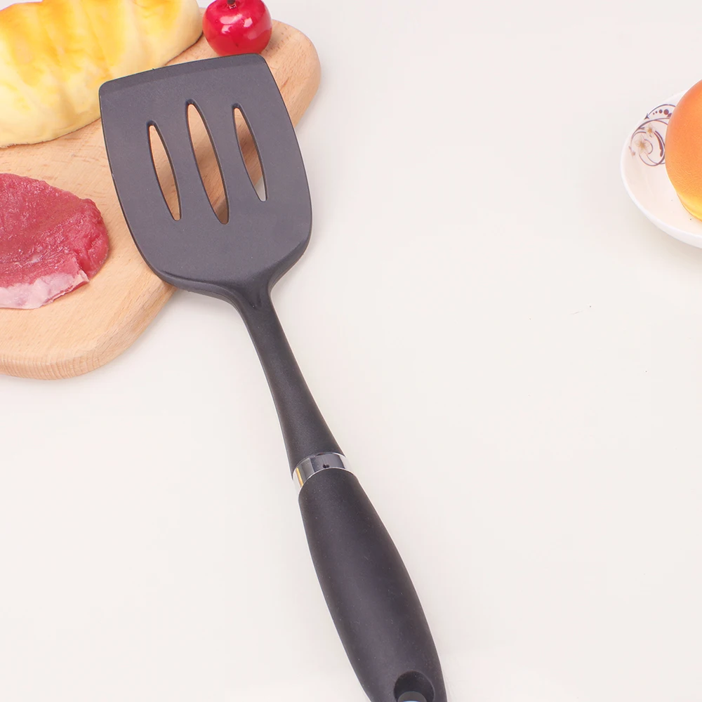 New Heat-resistant Non Stick Kitchen Accessories Spatula Skimmer Ladle Cooking Tools 10pcs Copper Silicone Kitchen Utensils Set