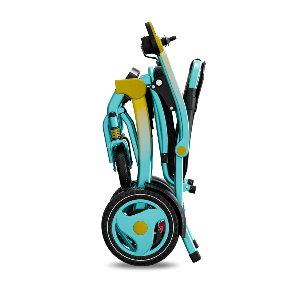 Compact Folding Small Turning Flexible Drive Brushless Strong Climbing Power Wheelchair Portable Lightweight Electric Wheelchair