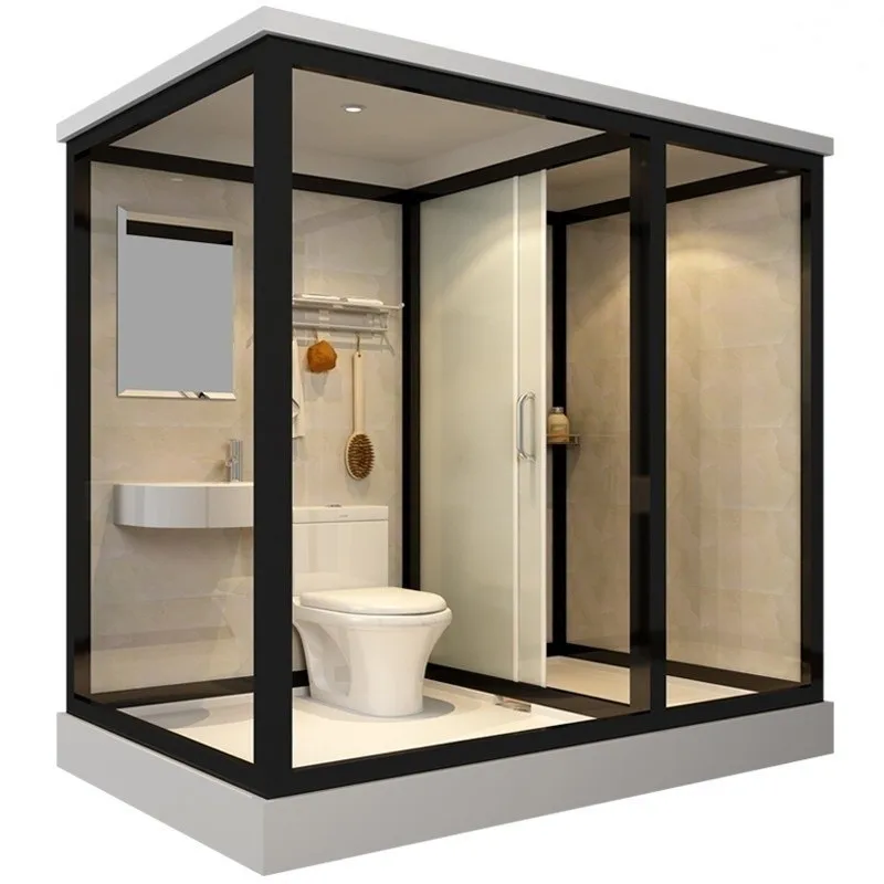 Modular Shower Room Unit Prefab Bathroom Pod Modern Integrated Bathroom Pod