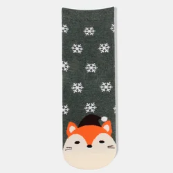 Christmas socks cartoon penguin csnowflakes personality cute soft socks