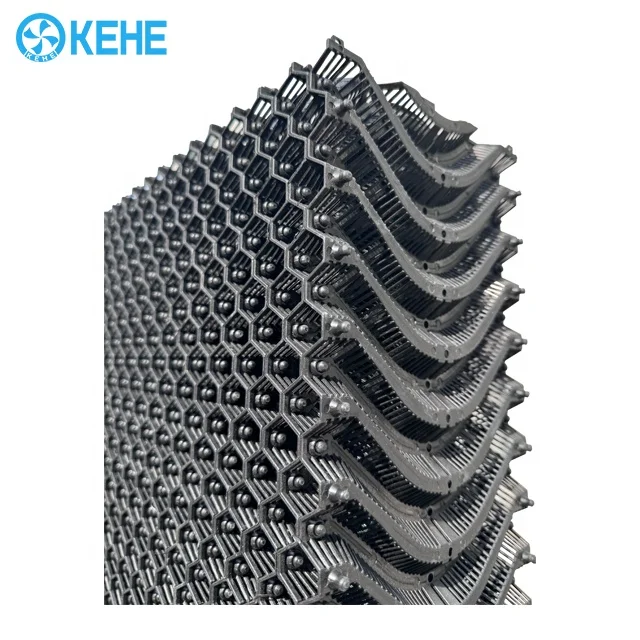 New type pp black water curtain evaporative plastic cooling pad system for poultry house greenhouse air cooling