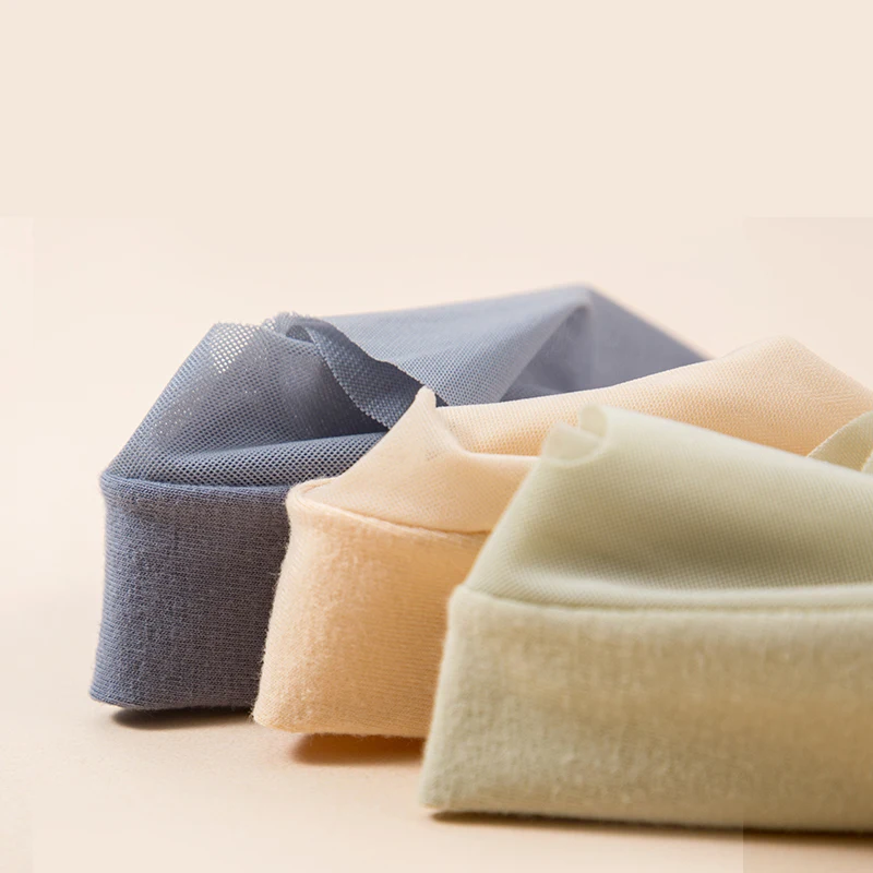 3pairs/set High quality Women Summer No Show Non Slip Invisible Hidden Ice Silk Cotton Bottom Cool Socks