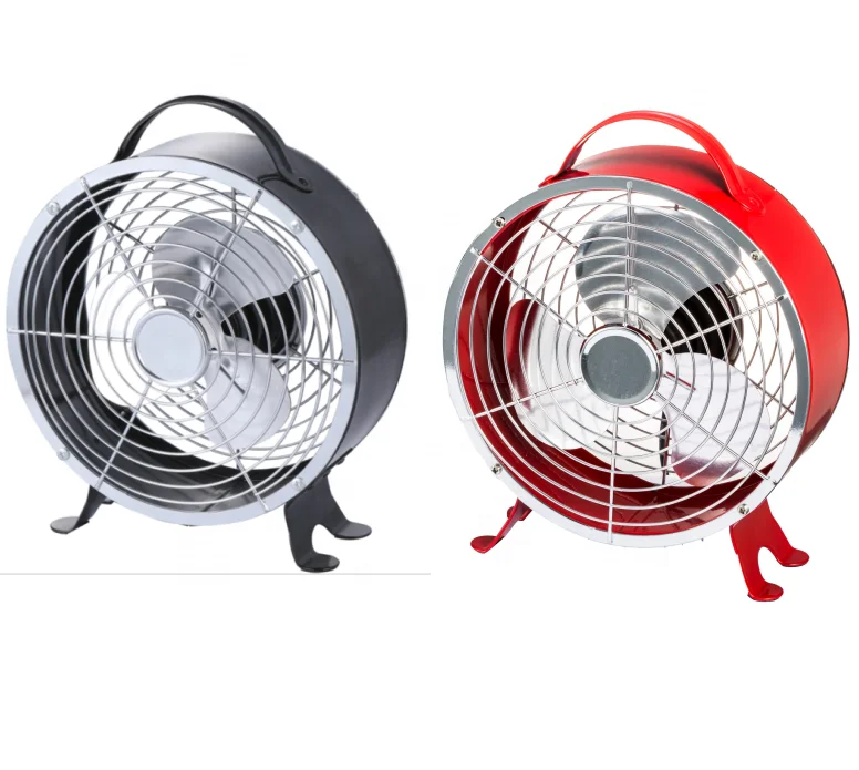 AC DC Clock fan 9 inches mini fan HJ-9UC convenience solar fan 12V 2 SPEEDS