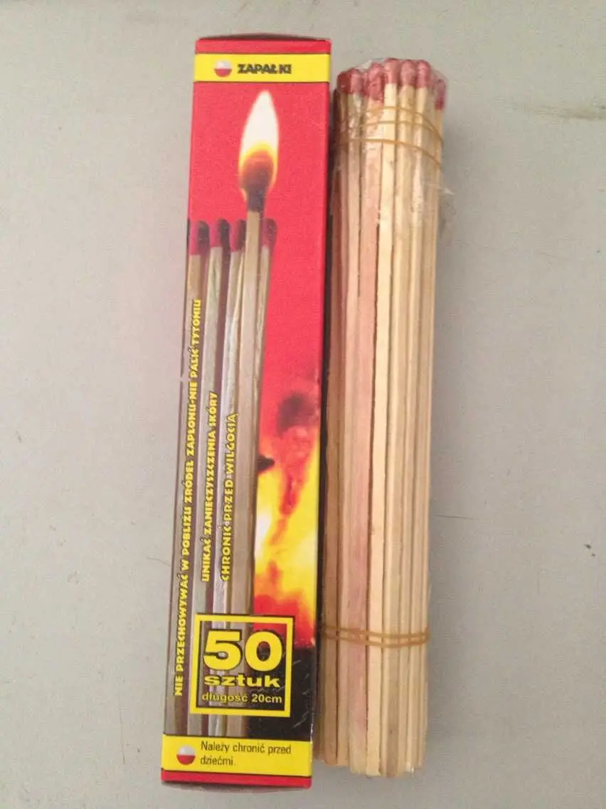 Christmas Promotional Gift Match Fireplace Fire Long Match 280 pcs BBQ Match