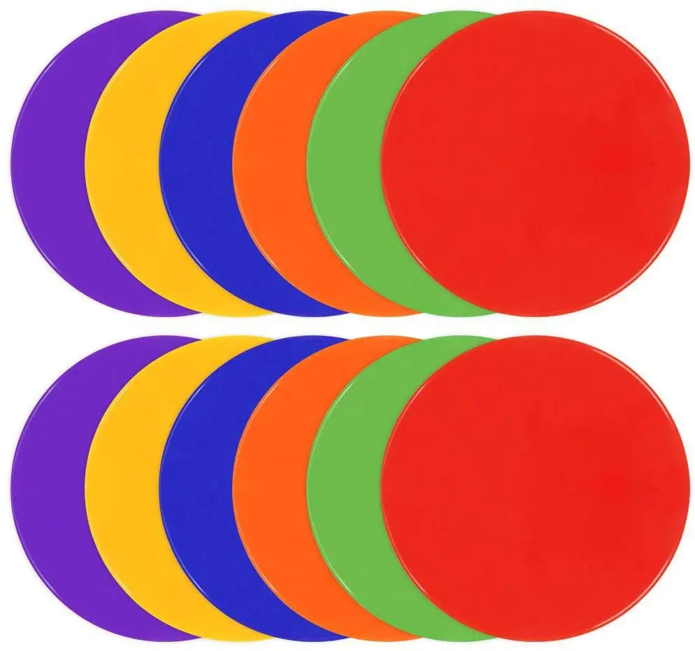 Маркеры для точки плоские полевые конусы Нескользящие резиновые маркеры ловли напольные футбола баскетбола