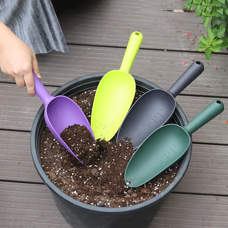 Plastic Garden Soil Shovel Scoop Spoon Dig Tool Yard Spade Trowel 4 Colors For Pick
