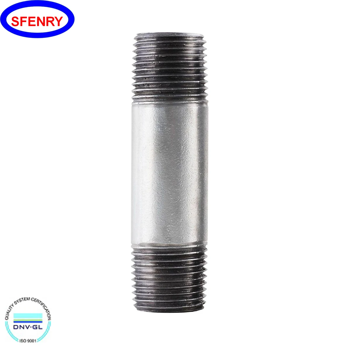 Sfenry Standard Fitting High Pressure Forged Fittings A106 GR.B Nipple BS 3799 A105 3000 LB Male EQUAL