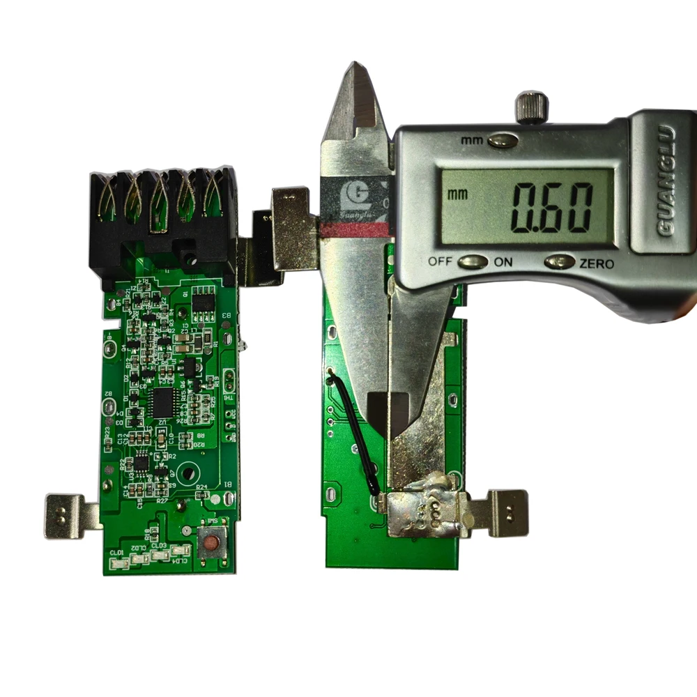 Заводская цена 8AH 10Ah Milwauke M18 18V BMS печатная плата дренажа 80A разрядка 10 ячеек 21700 более толстая пластина @ 0 6 мм пластиковый корпус