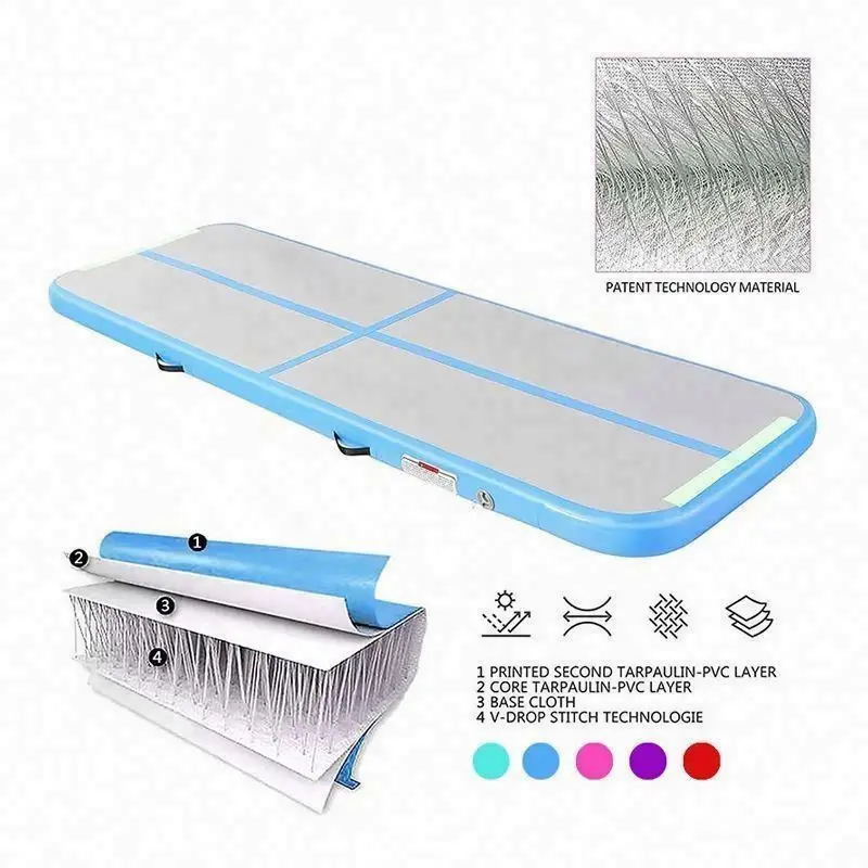 Gymnastic Floor Mat Cheap And Inflatable Foam Gym Tumbling Landing Crash Block Air Board Flip Track Spot Team Ramp