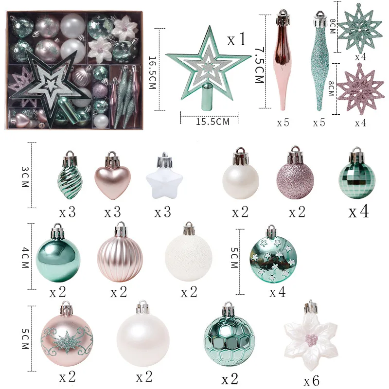 Christmas Decorations Balls Christmas Decoration Supplies Tree Ornaments Christmas Ball