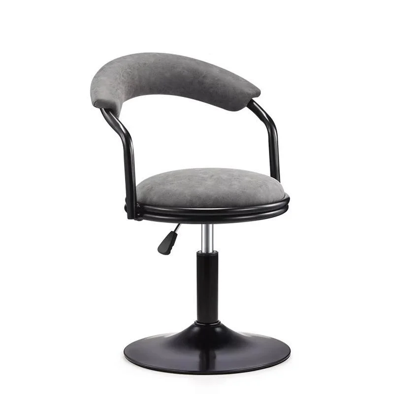 Гидравлический насос из синтетической кожи, стильное вращающееся кресло для парикмахера с регулируемой высотой, салонный барный стул