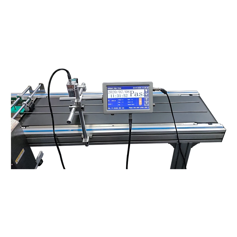 TX1 Pro Automatic Continuous Online TIJ Thermal Inkjet Printer for Wood Floor Logo Date Batch Number Online Printing Machine