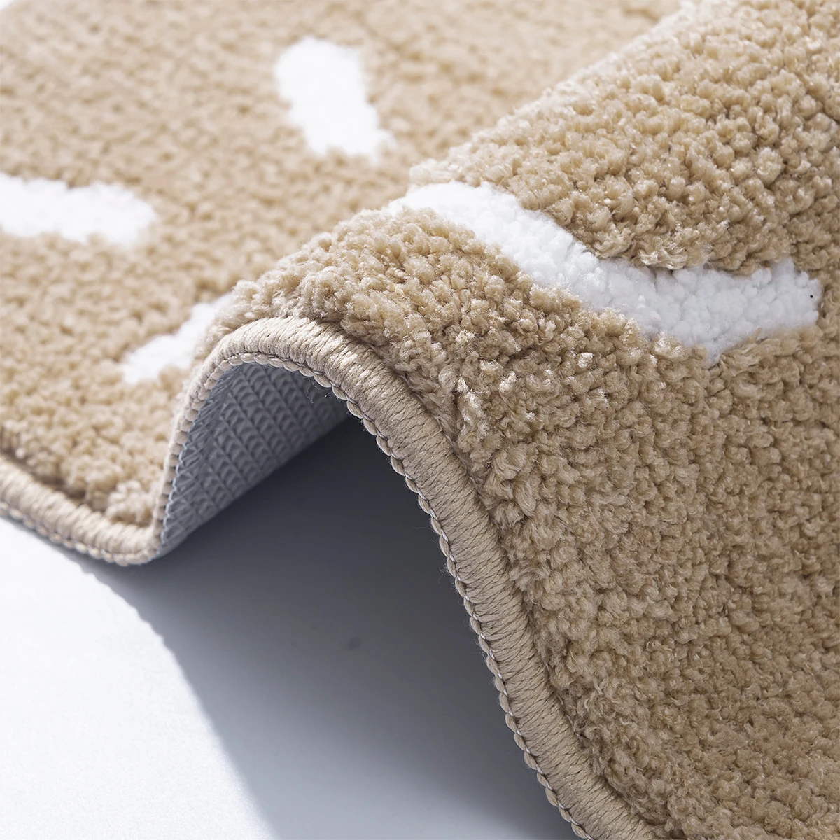 DADA Wholesale super absorbent bath mat polyester non slip foldable bath mat