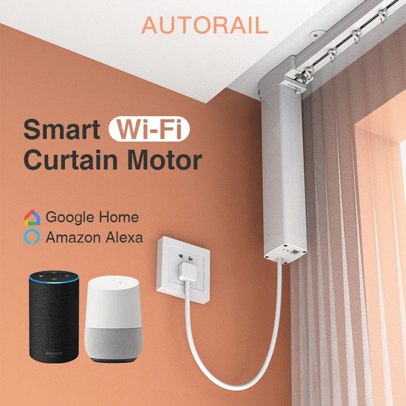 Система домашней автоматизации с Wi-Fi и дистанционным управлением электрический занавес