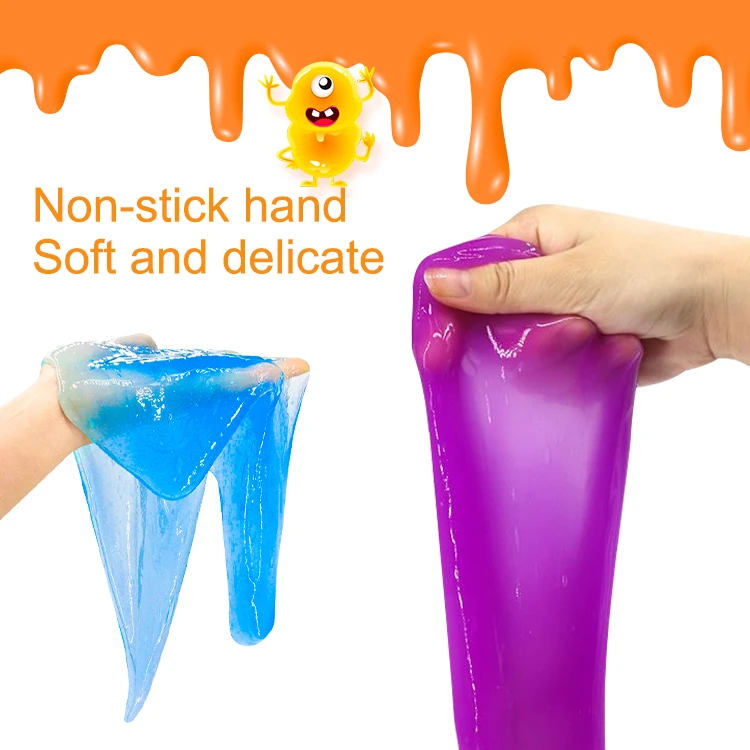 AKIA Wholesale Colored Clay Stress Relief Crystal Diy Soft Playdough Slime Toys For Kids Girls Children