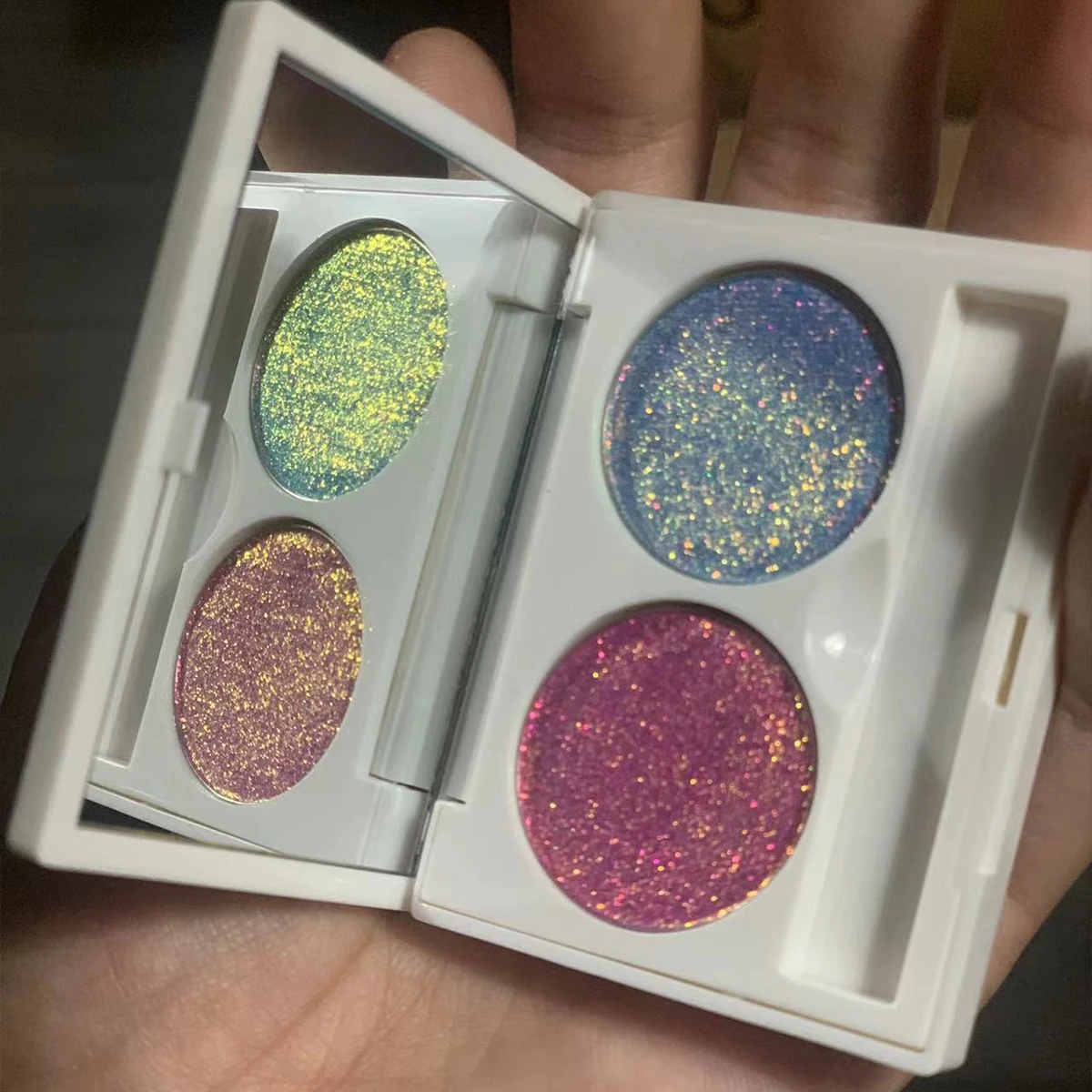 Wholesale Makeup Vegan Multichrome Pigment High Pigment 100 Colors Chameleon Eyeshadow Palette