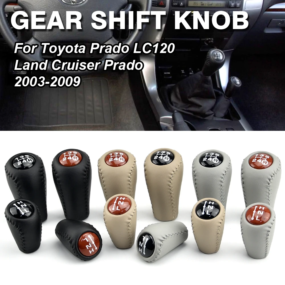 5 Speed Gear Shift Knob Manual Transmission Transfer gear shift For Toyota Prado LC120 Land Cruiser Prado 2003-2009
