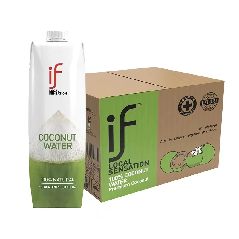private label Wholesale Fruit beverages coconut water natural organic healthy beverage soft Carbonated drinks