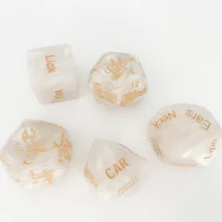5 pcs 6 Sides Cube Romantic Erotic Couples White Dices Role Playing Dice Funny Sex Dice Position for Couple
