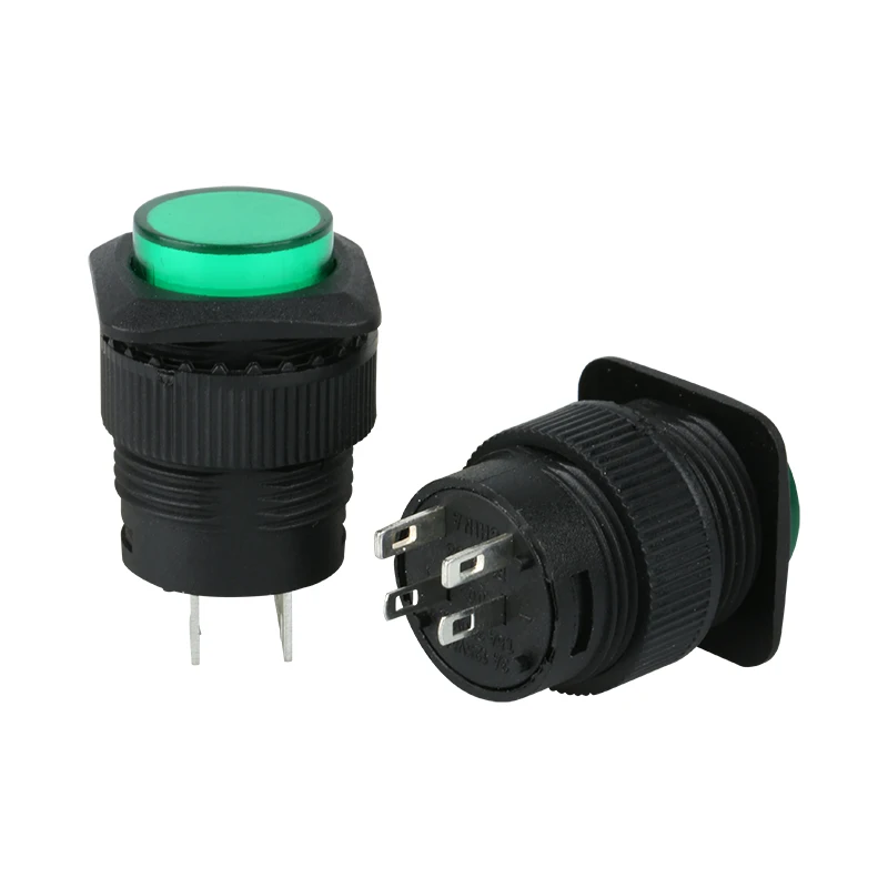 red automatic reset pressure plastic on off small waterproof push button switch