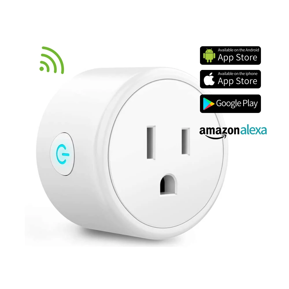 Электрические американские розетки Gsm Tomada Wifi Alexa Google Home Mini Tuya Zigbee Plusgs Amazon Smart