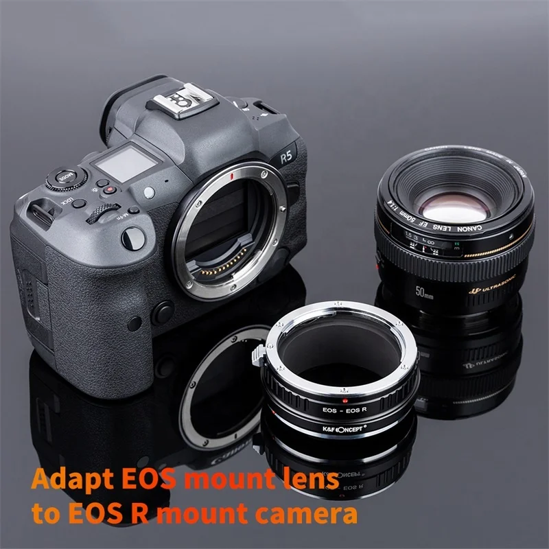 K&F Concept Lens Mount Adapter for Canon EF Lenses to Canon EOS R Camera