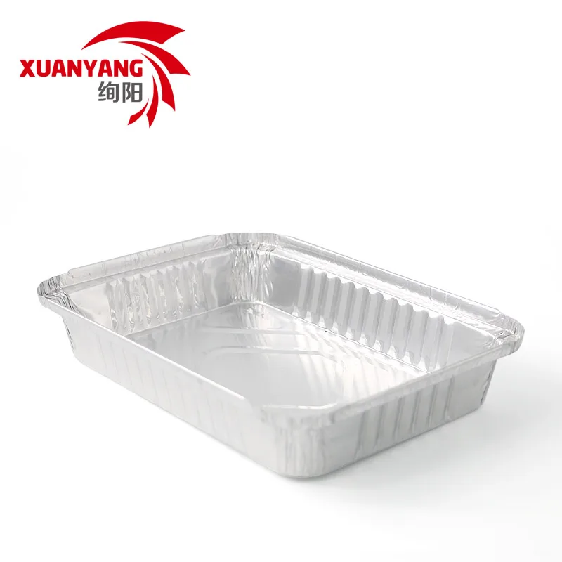 Manufacturer 1.65 lbs shallow carry-out aluminum foil container