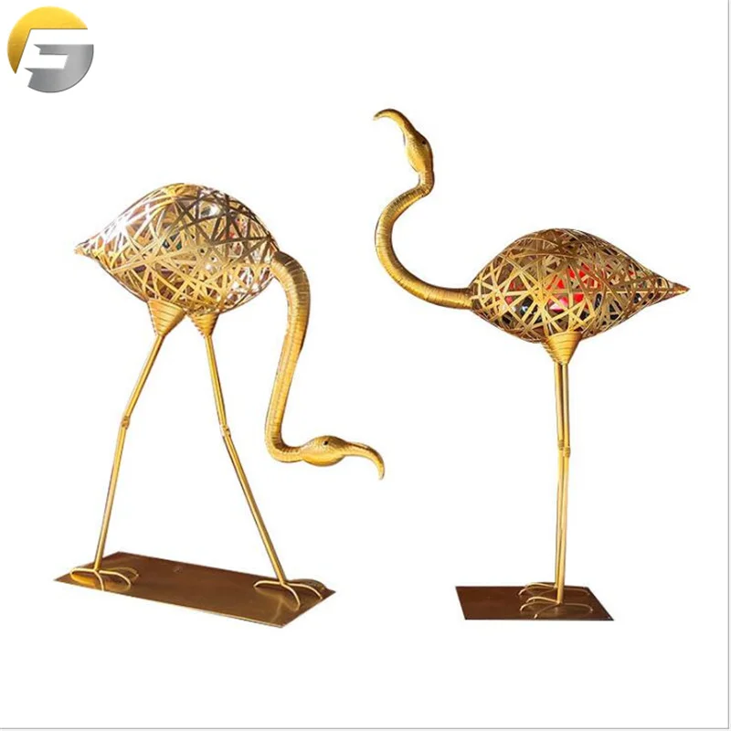 VV1047 Stainless Steel Metal Animal Sculptures For The Garden Swan Sculpture Urban Stainless Steel Sculpture