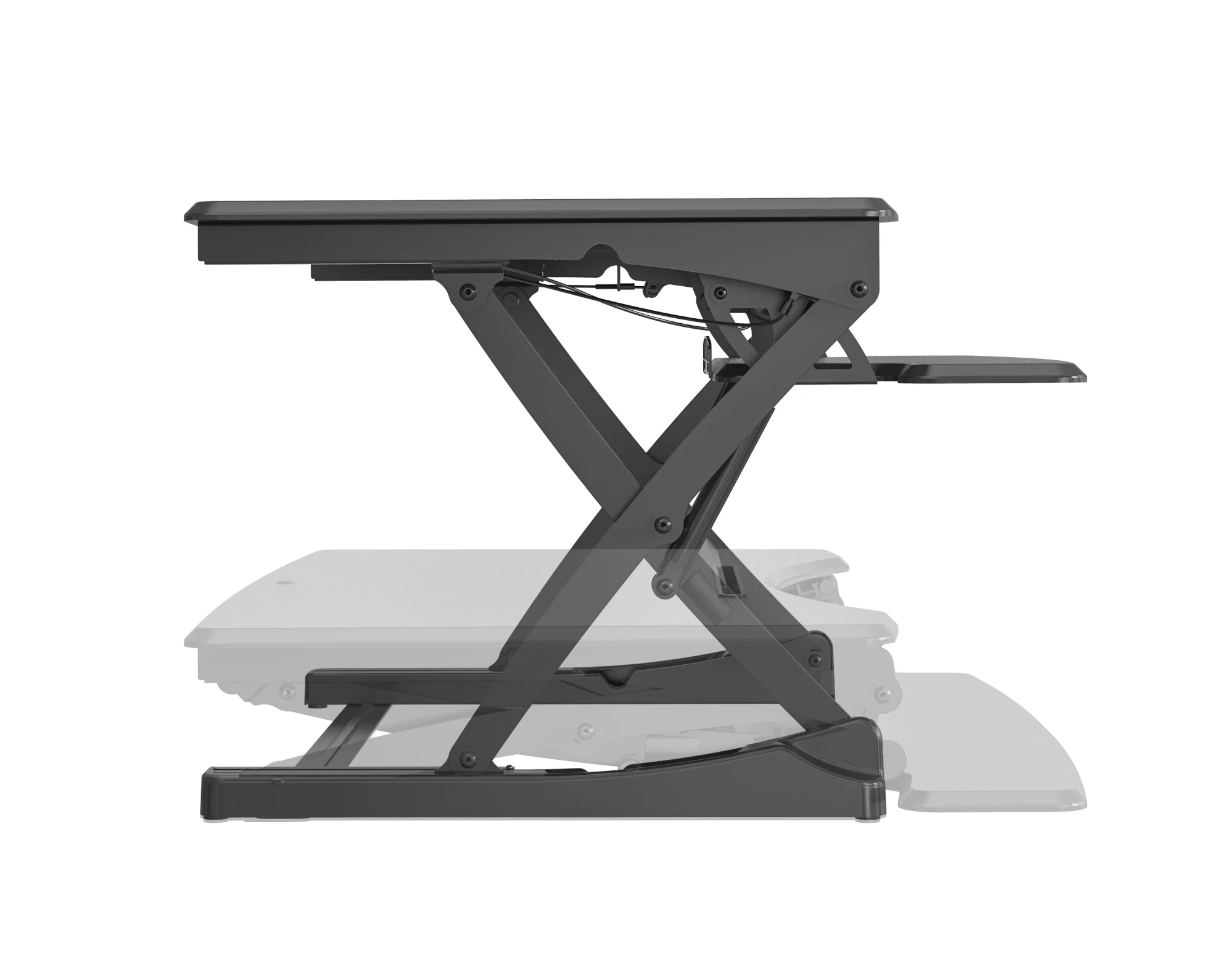 V-mounts Sit to Stand up Desk Riser Standing Desk Converter Adjustable With Keyboard Tray  VM-SD10