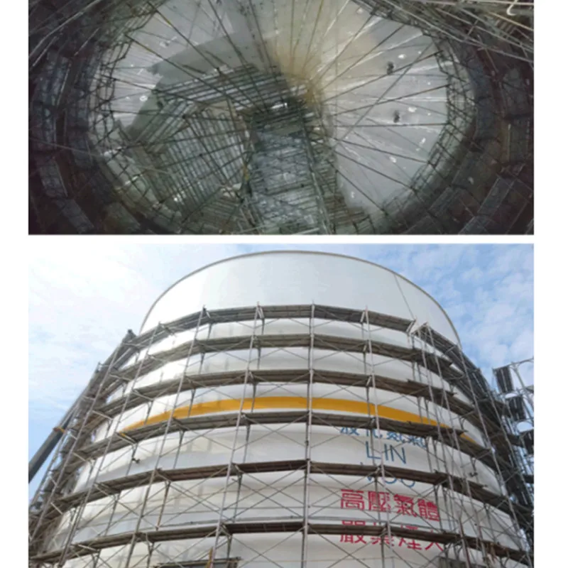 Большой внешний резервуар для нефти, плавающий резервуар для крыши для хранения большого количества сырой нефти и нефтепродуктов